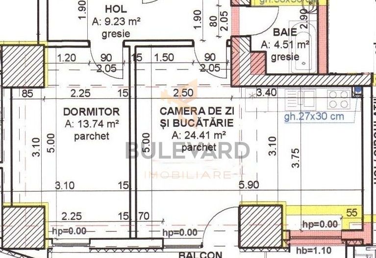 Pret Special! Apartament 2 camere bloc nou, etaj 21! - Poză 9
