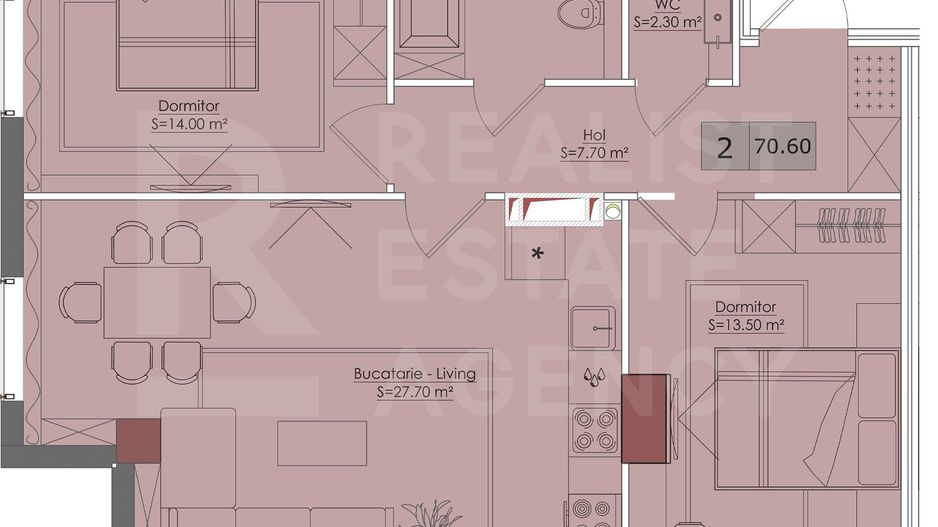 Vânzare, apratament, 2 camere, strada Bucovina, Ciocana - Poză 9