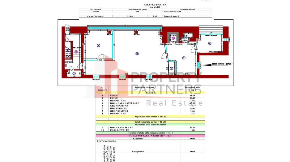 Cladire de birouri  Str. Polona - Str. Mihai Eminescu - Schiță 13