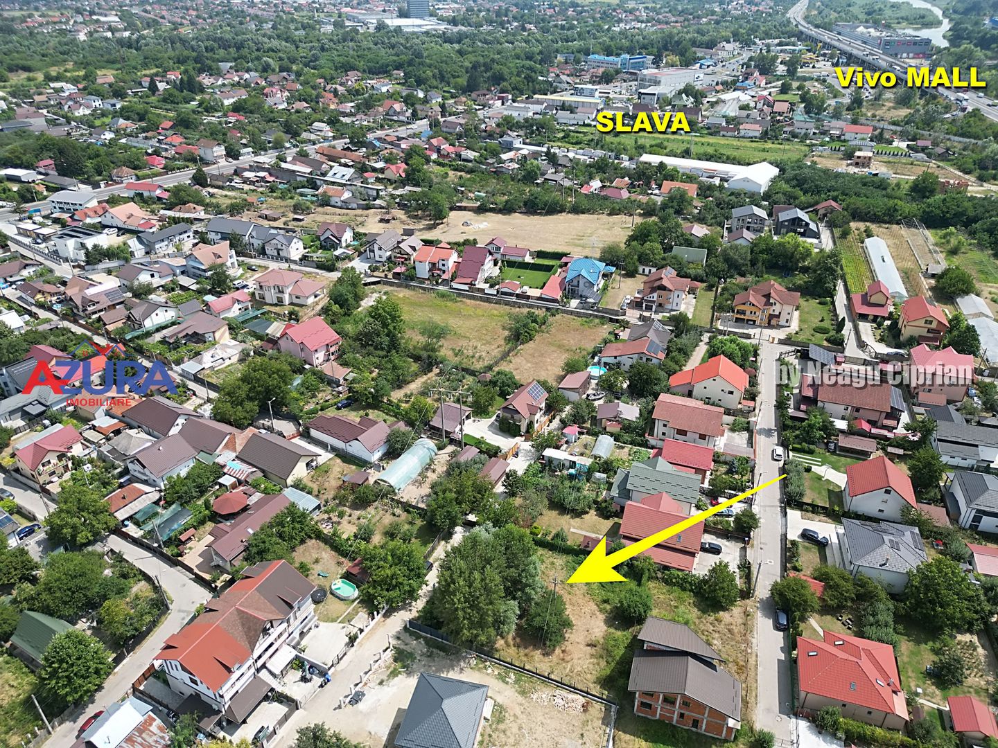 Teren intravilan 913 mp, zona Cristal – Pitesti | Deschidere 26m - Poză 2