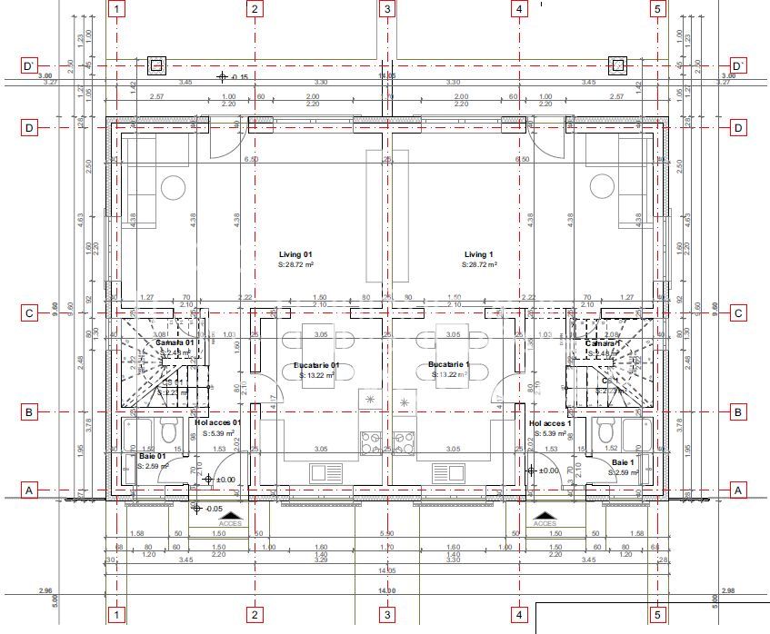 Duplex elegant cu 4 camere, curte și loc de parcare – design modern, Șura Mică - Schiță 10
