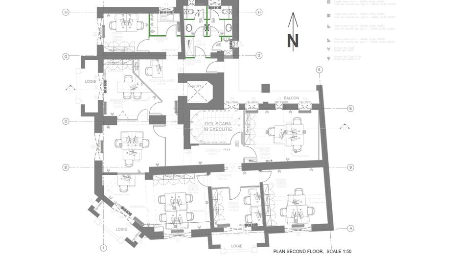 Cladire Brancoveneasca 30 de birouri 1100 mp dubla deschidere - Poză 12