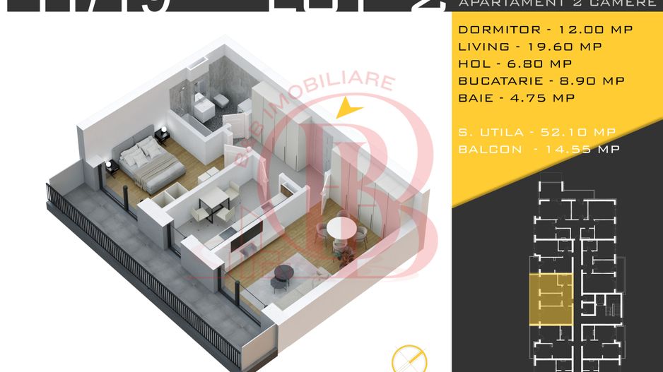 2 camere  Titan Pallady  Metrou Nicolae Teclu - Schiță 10