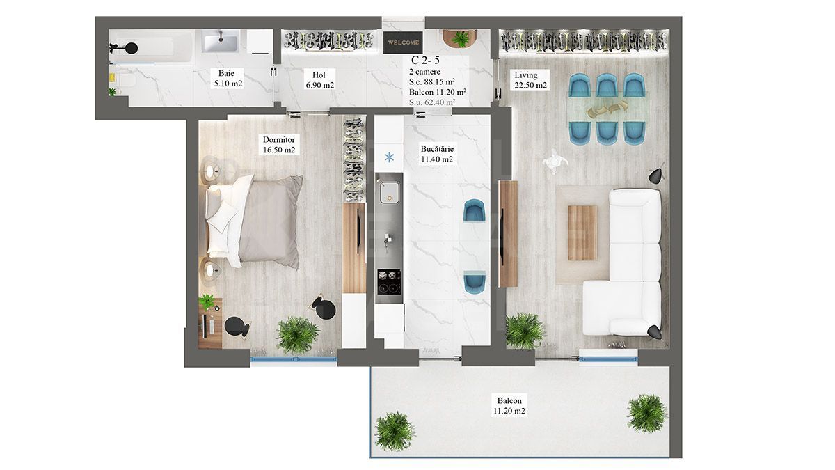 Vânzare, Apartament Premium cu 2 camere, București - Poză 16