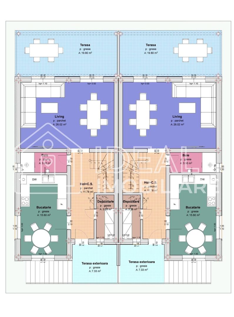 Duplex Modern cu 4 camere, in Cartierul Arhitectilor - Schiță 4