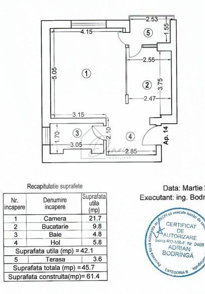 Studio de vanzare Aviatiei Cloud 9 I parcare inclusa - Poză 6