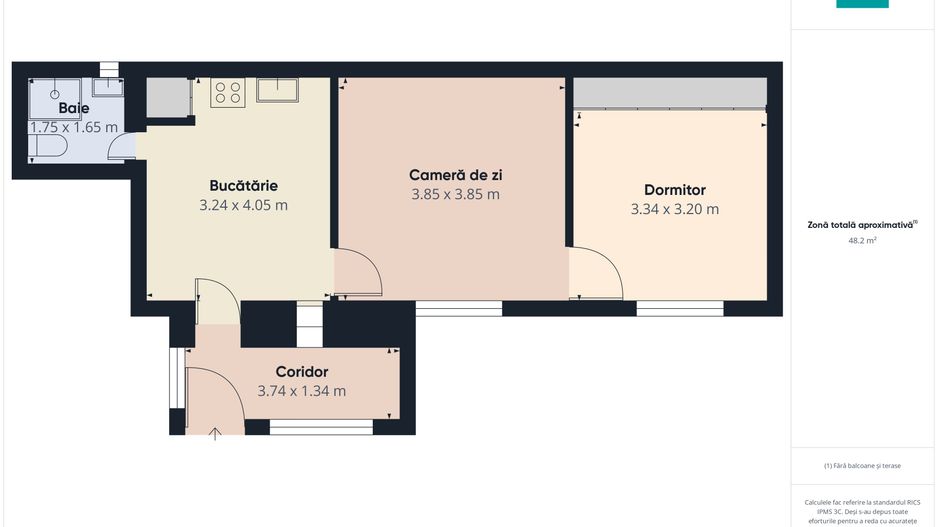 Apartament cu 2 camere, la casă, ultracentral - Poză 2