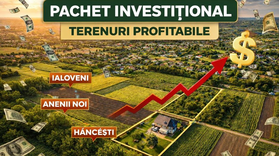 Pachet investițional terenuri Ialoveni, Anenii Noi, Hâncești - Poză 1