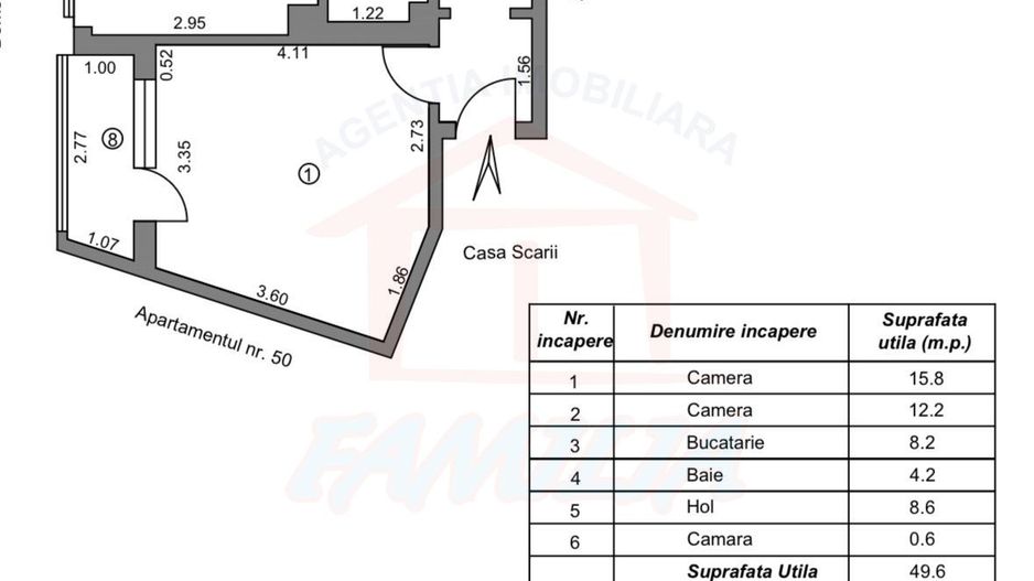 Vanzare Apartament cu 2 camere, zona Micro 13B, etaj 2, pret 63.000 E - Poză 9