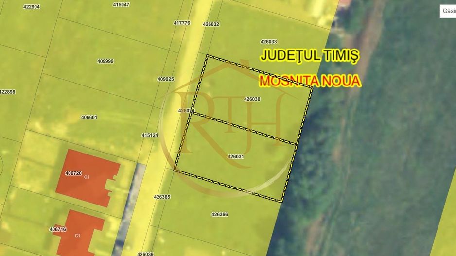 Oferim spre vanzare 2 parcele de teren, Mosina Noua vis-a-vis de Mega Image - Poză 1