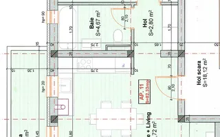 Apartament pe 2 nivele. Aproape de LIDL. Disponibil imediat - Schiță 16
