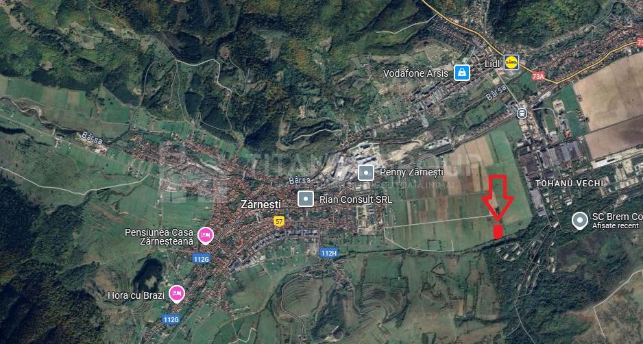 Teren intravilan, 7838 mp, cu priveliște superbă spre munți – Zărnești - Poză 5