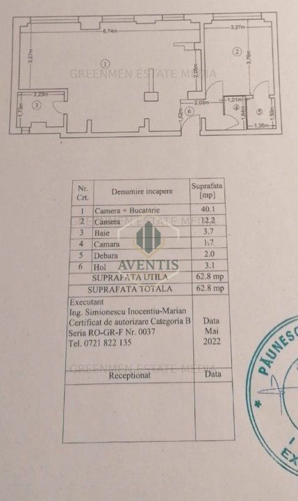 3 camere transformat in 2, in stare buna, bloc reabilitat, Parc Morarilor - Poză 19