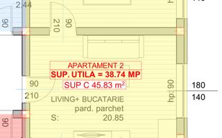 Apartament cu 2 camere de vanzare in bloc nou Centrul Vechi - Poză 5