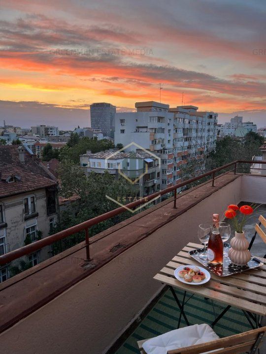 Prima inchiriere, apartament spatios si complet utilat, terasa, Dorobanti Romana - Poză 16