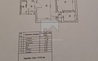 Vanzare apartament 2 camere Rahova - Barca - Schiță 17