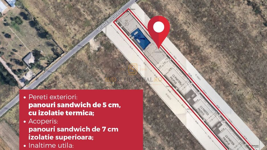Hală industrială modernă de vânzare – 560 mp construiți | Teren 1.288 - Poză 2