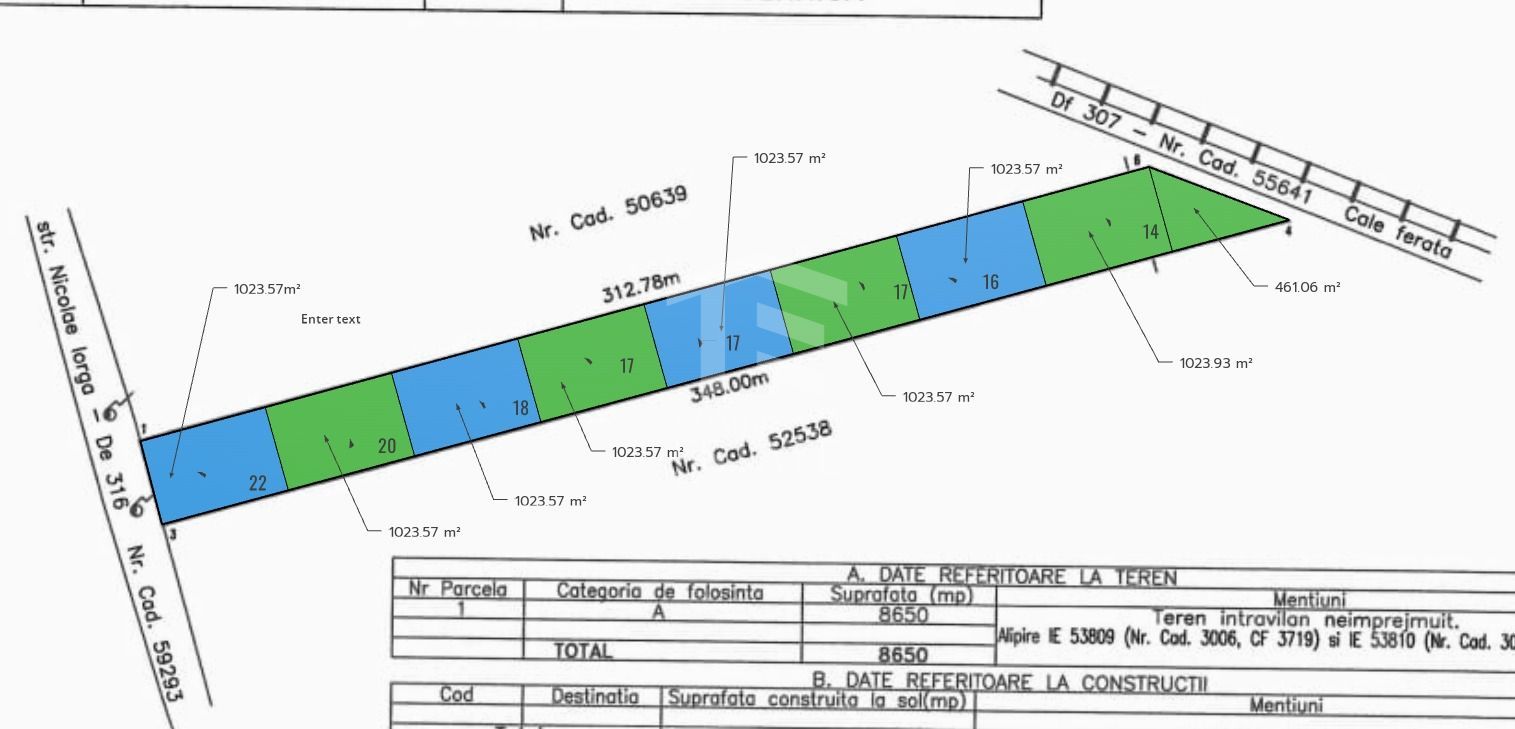 Cernica Tanganu  Parcele 1023 mp  la 17.000 euro - Poză 1