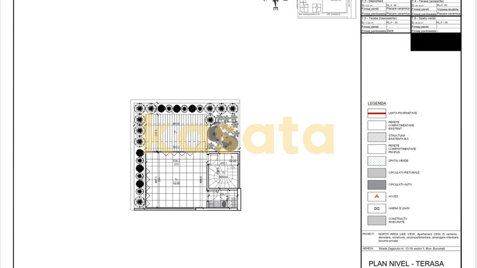 Penthouse I etaj 8-9-10 I terasa 100 mp I 225 mp utili I Zagazului - Schiță 3
