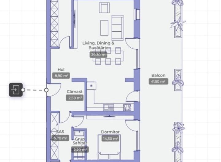 Apartament 4 camere | 165 mp | Piscină | Complex nou 2025 - Schiță 33