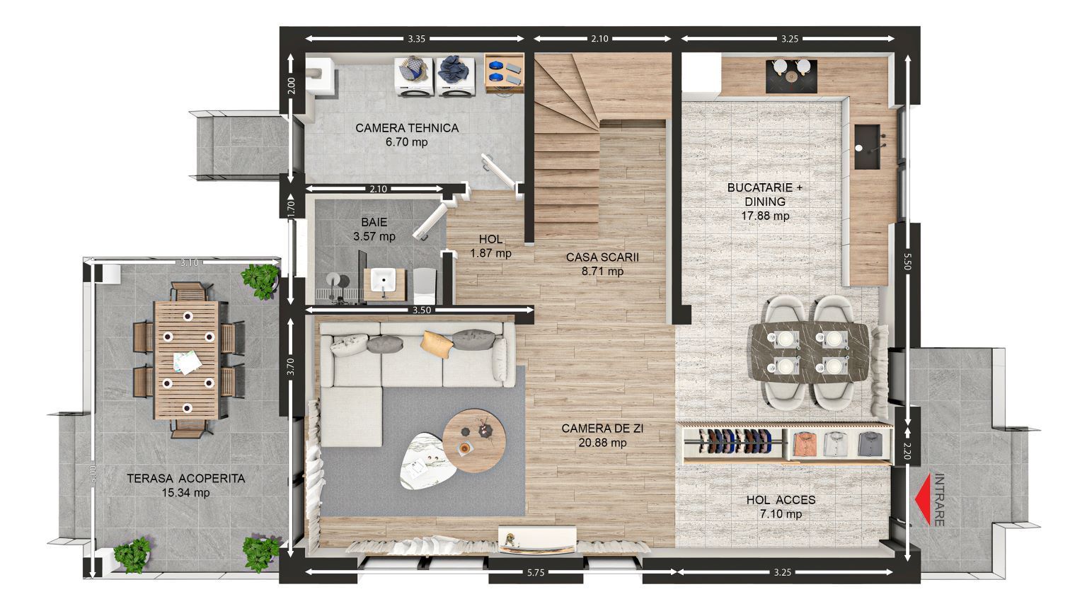 Casă Individuală în Bartolomeu, Brașov - Vânzare ”La Roșu”! - Schiță 7