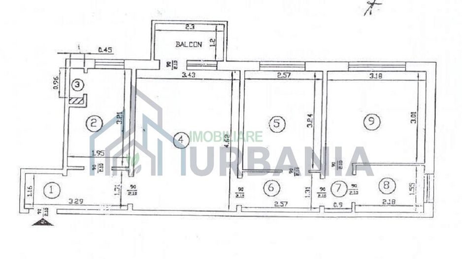 Apartament 3 camere SD, et. 2, Zimbru, mobilat și utilat (#) - Poză 13