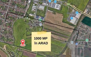 Teren arabil intravilan, 1000 mp, Arad - Poză 1