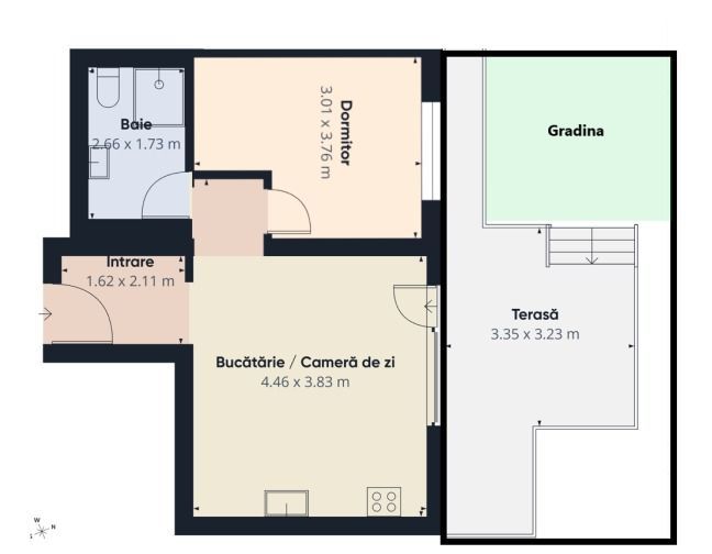 2 camere cu grădină proprie sec 3 cu acces metrou - Poză 12