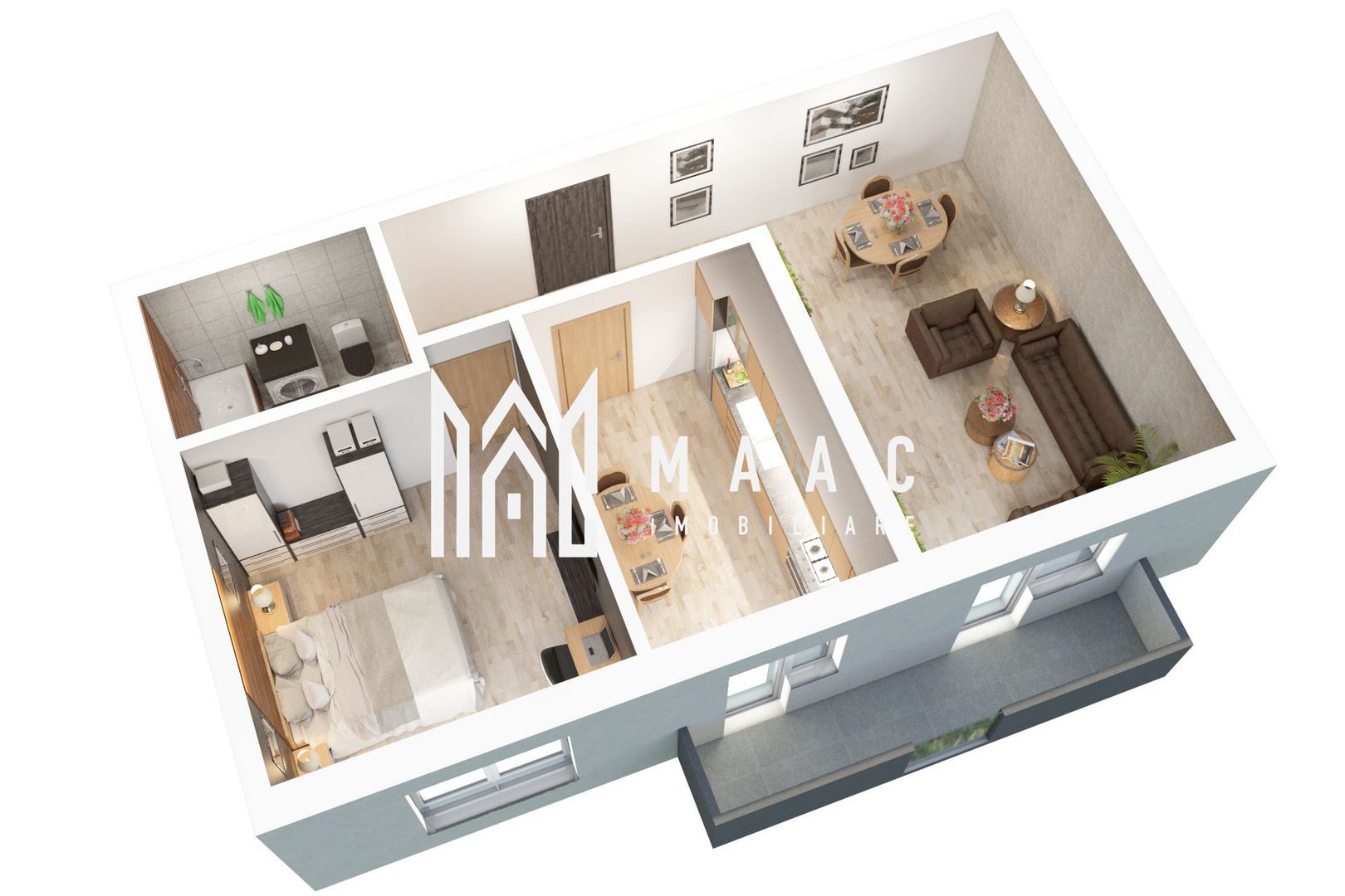 Comision 0% | Apartament 2 camere | Etaj 1 - Poză 3