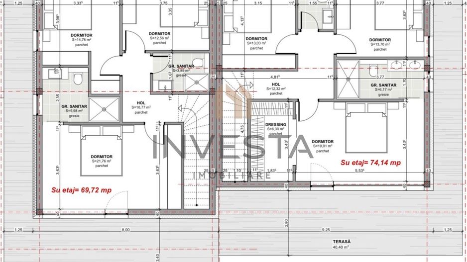 Teren cu autorizatie pentru 1 duplex. - Schiță 4