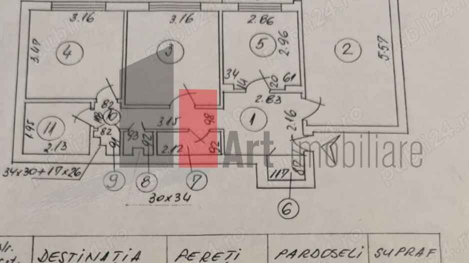 APARTAMENT 3 CAMERE-BARCA - Poză 13