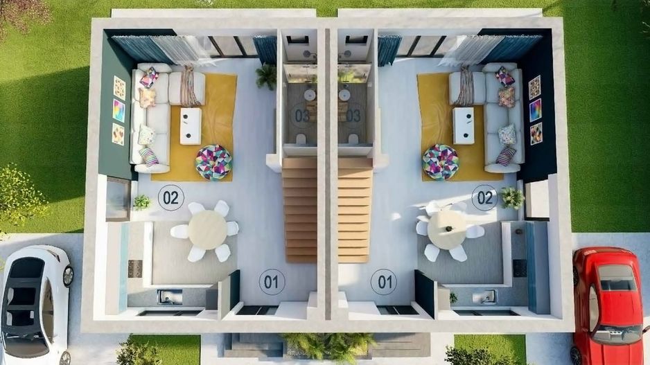 VILA TIP DUPLEX CU GRADINA SI FINISAJE MODERNE | TUNARI - Poză 2