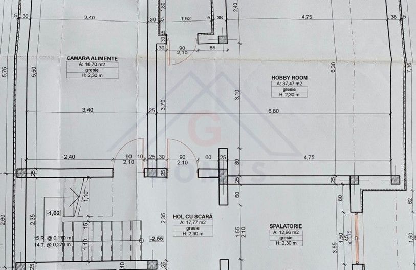 Casa spatioasa. Pretabil si pt. clinica, invatamant, camin varstnici. - Schiță 54