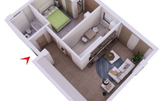 APARTAMENT  2 CAMERE DEC  57MP  POPAS PACURARI - Poză 7