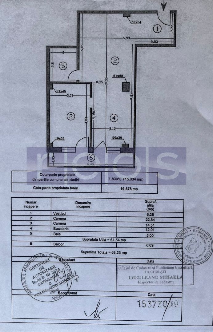 VANZARE SISESTI APARTAMENT 2 CAMERE | 68 MP | LOC PARCARE INCLUS - Schiță 13