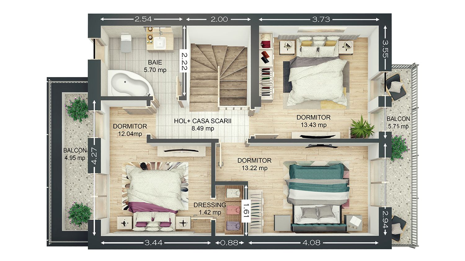 Duplex Modern, Curte Proprie | Green Haven Săcele - Comision 0% - Poză 8