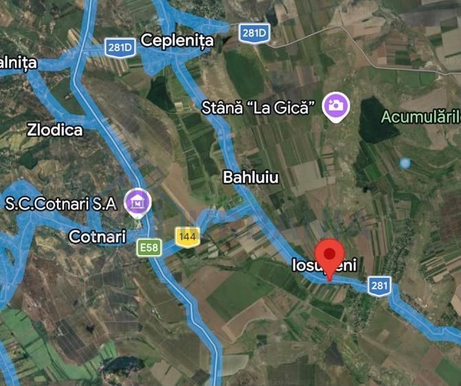 Teren intravilan de vânzare în Cotnari-Iosupeni - Poză 1