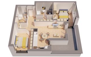 Penthouse NOU 3 camere - ARED LANGA AFI - direct de la dezvoltator - Poză 1