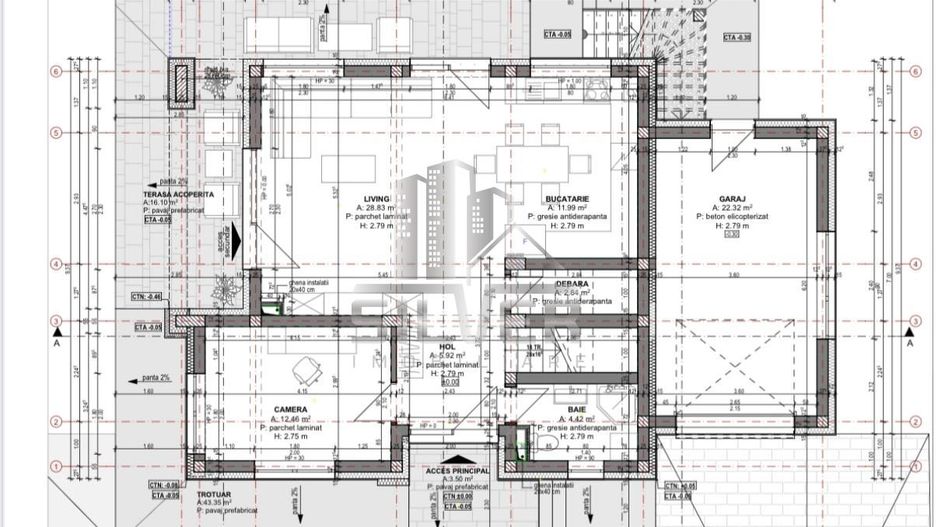 Casa individuala/teren 600mp/panouri fotovoltaice/pompe de caldura. - Poză 4