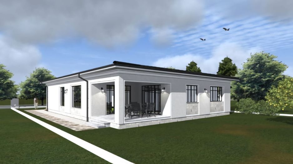 Locuinta individuala cu garaj- in stil mediteranean - Poză 12