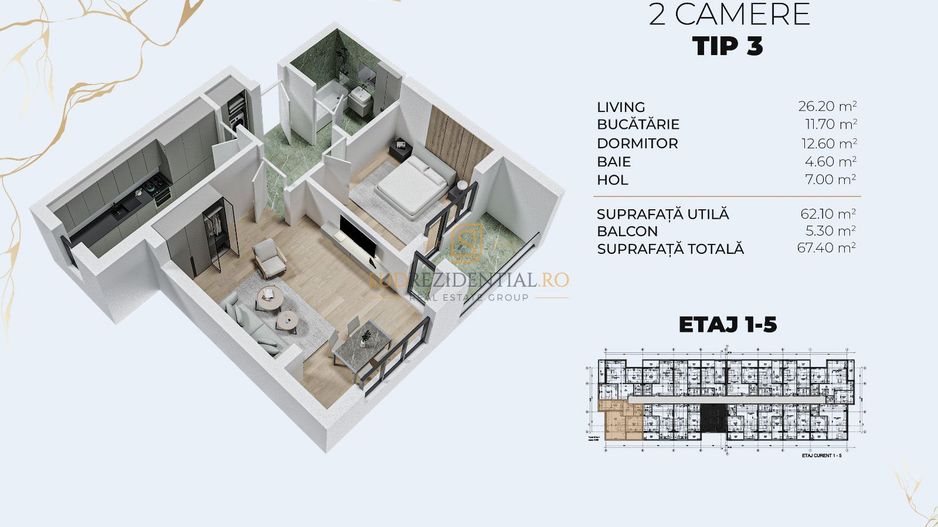Apartament nou, 2 camere, decomandat, metrou Berceni, Comision 0% - Poză 8