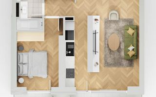 apartament 2 camera lakefield A4.1 - Schiță 1