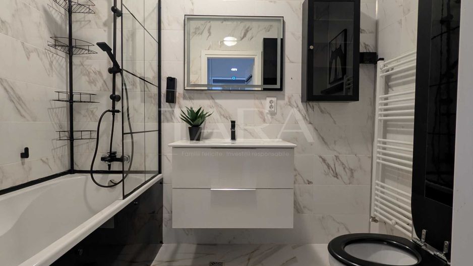 Apartament SMART cu 2 camere, terasă 30 mp, parcare subterană. - Poză 6