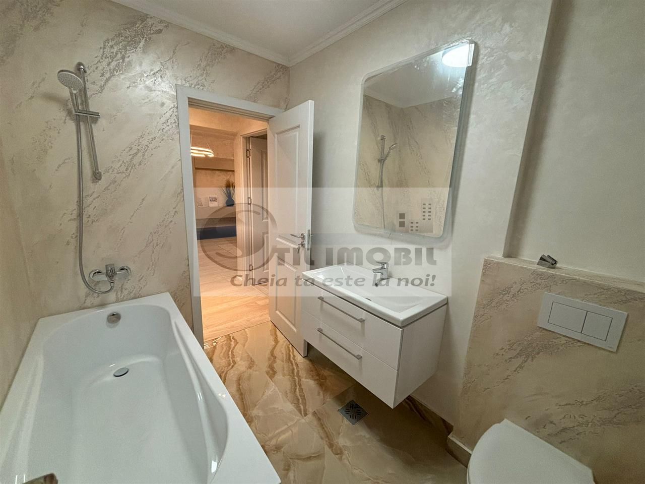 BLOC NOU Apartament 2 camere 60.73mp  decomandat etaj 1 PACURARI 115950 EURO - Poză 3