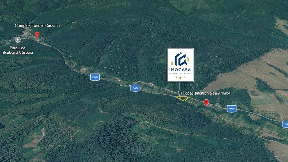 Teren de vacanță 5600 mp cu cabană, Utilitaiile Căsoaia jud Arad - Poză 7