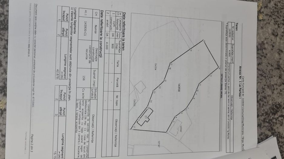 Teren intravilan 15.000 mp+casa 150mpTargu Mures,45 euro mp. - Poză 7