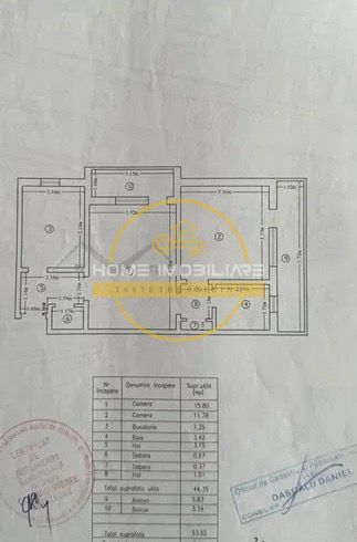 Apartament cu 2 camere/ 54mp/ zona Tatarasi - Poză 6