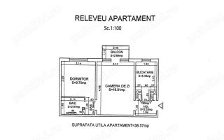 Apartament 2 camere, 40 mp, Aleea Pacurari - Poză 9