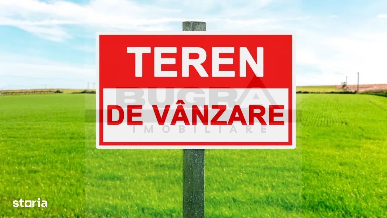 Teren intravilan, 3800 mp,  parcelabil, comuna Chinteni - Poză 3