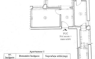 Apartament 2 camere loc parcare -parter -Tractorul-59mp-Coresi - Schiță 8